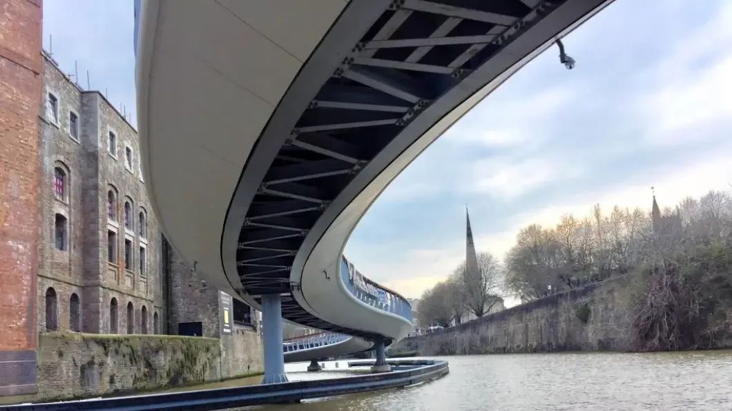 A finished complex bridge made possible by parametric design
