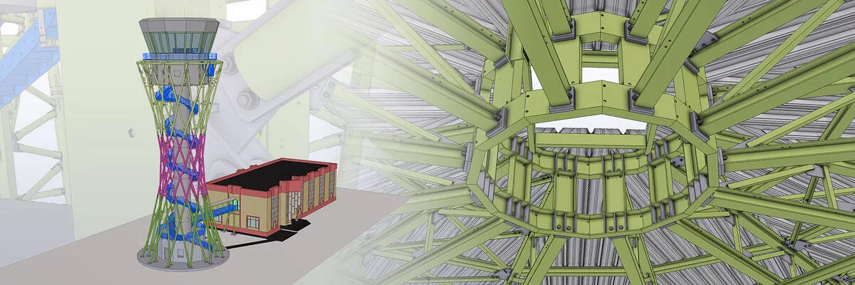 BIM model created using parametric design