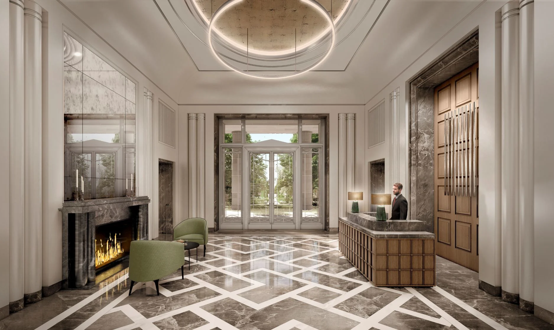 Interiors using SketchUp and Enscape.