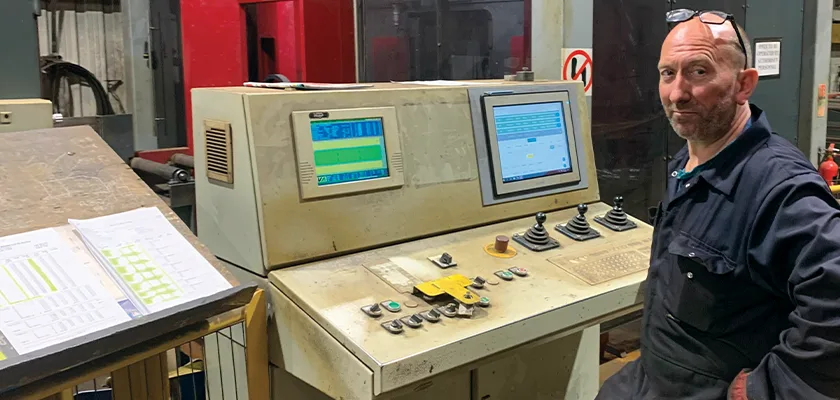 Tekla PowerFab on monitors in the fabrication workshop