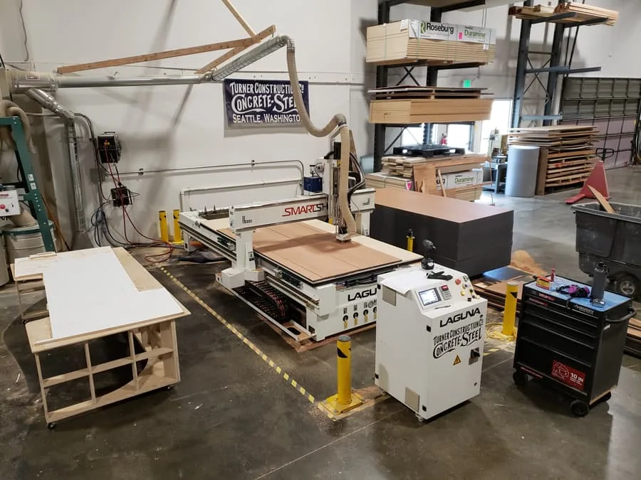Photo of the Seattle VDC prefabrication shop