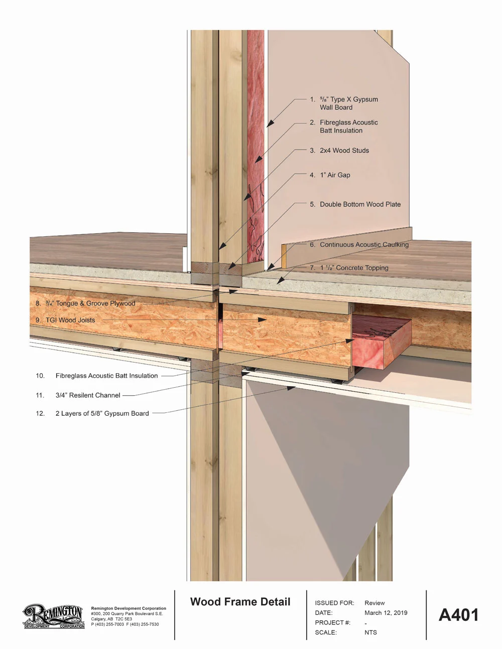 Multi-family wood frame detail