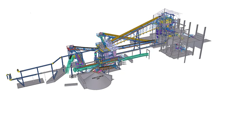 Trimble Construction Awards - SMIL, Modification de l'installation de concassage