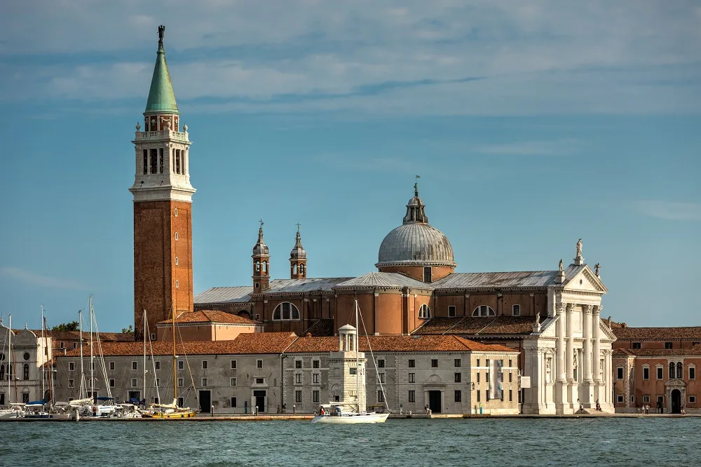 Church of San Giorgio Maggiore with campanile, Venice, Italy