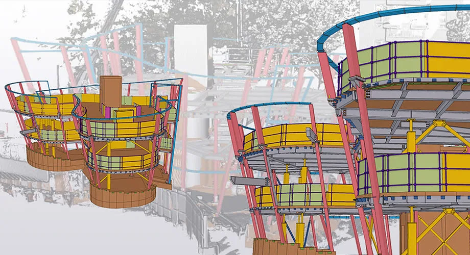 UK Tekla Award winner, Maggie's at the Royal Free. Screenshots from Tekla Structures