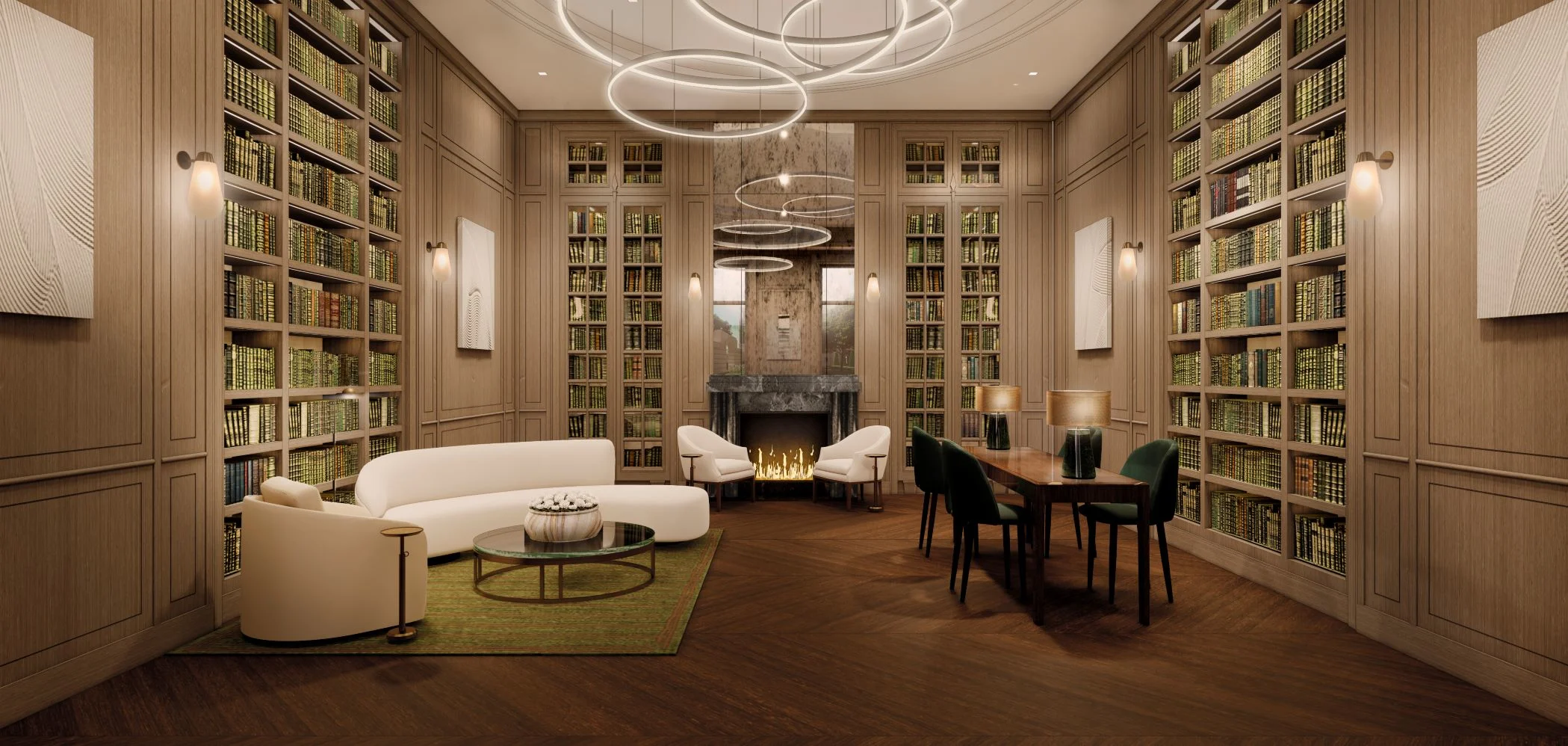 Renderings mit Beleuchtungsoptionen aus SketchUp und Enscape.