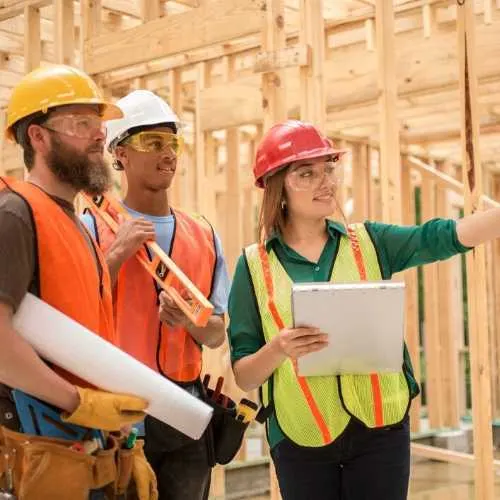 Construction Workers in the Field