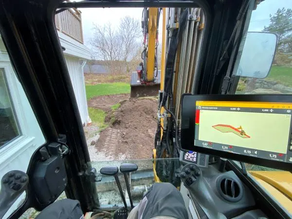 Utilisation de Trimble Earthworks pour l'excavation du site de construction
