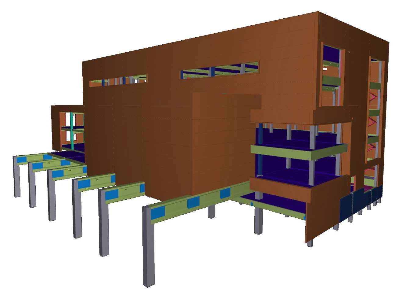 A highly detailed model created in Tekla Structures