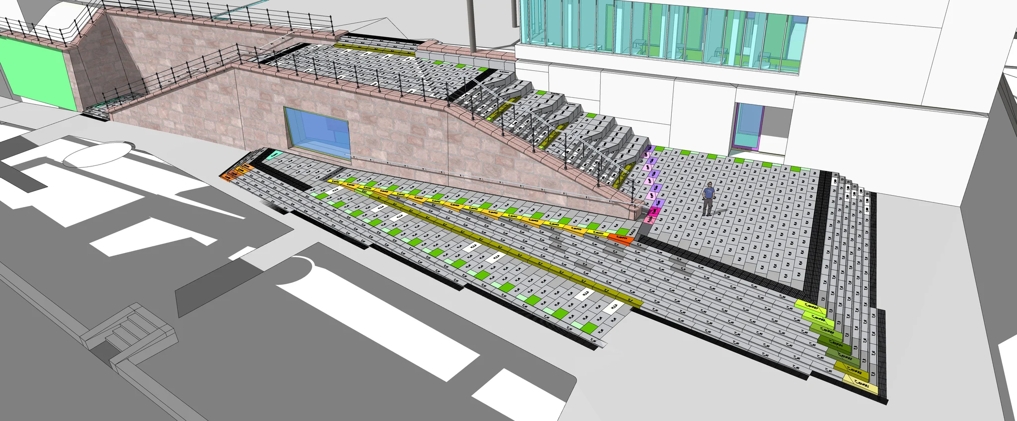 Masonry Stair Project, Ruseløkka Elementary and Middle School, Oslo