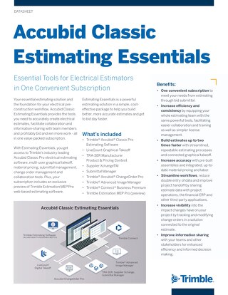 Trimble Accubid Classic Estimating Essentials | Trimble