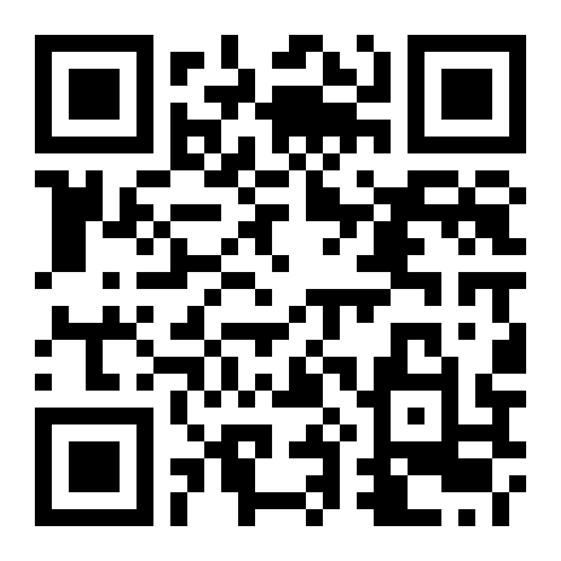 A QR code for a website or app link.