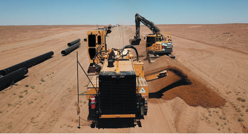 Trench guidance keeps pipeline replacement project aligned