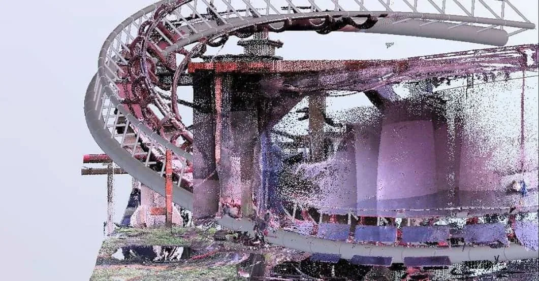 Point cloud model from the original structure