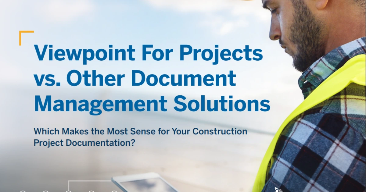 Viewpoint For Projects vs other document management solutions | Trimble
