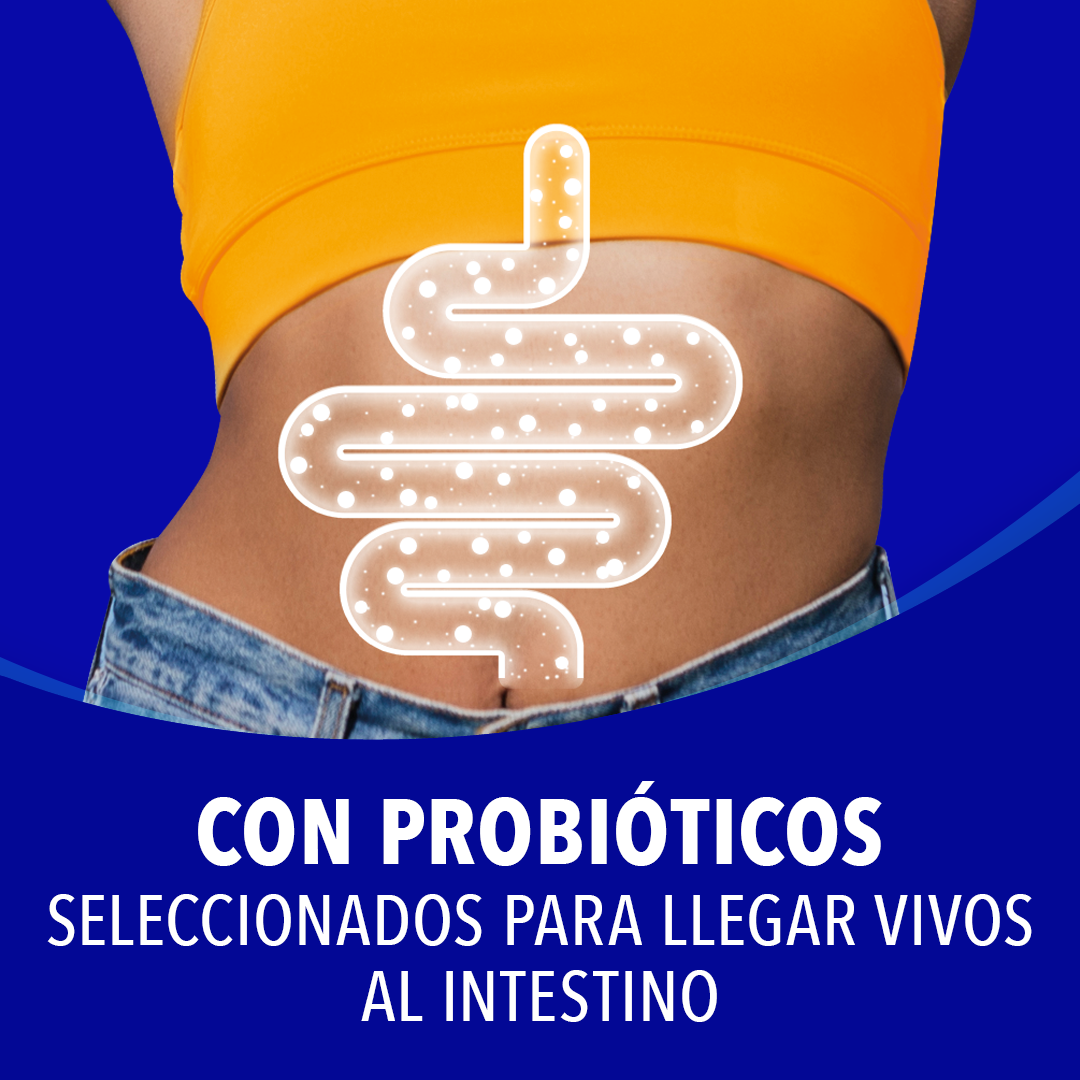 CON PROBIÓTICOS SELECCIONADOS PARA LLEGAR VIVOS AL INTESTINO