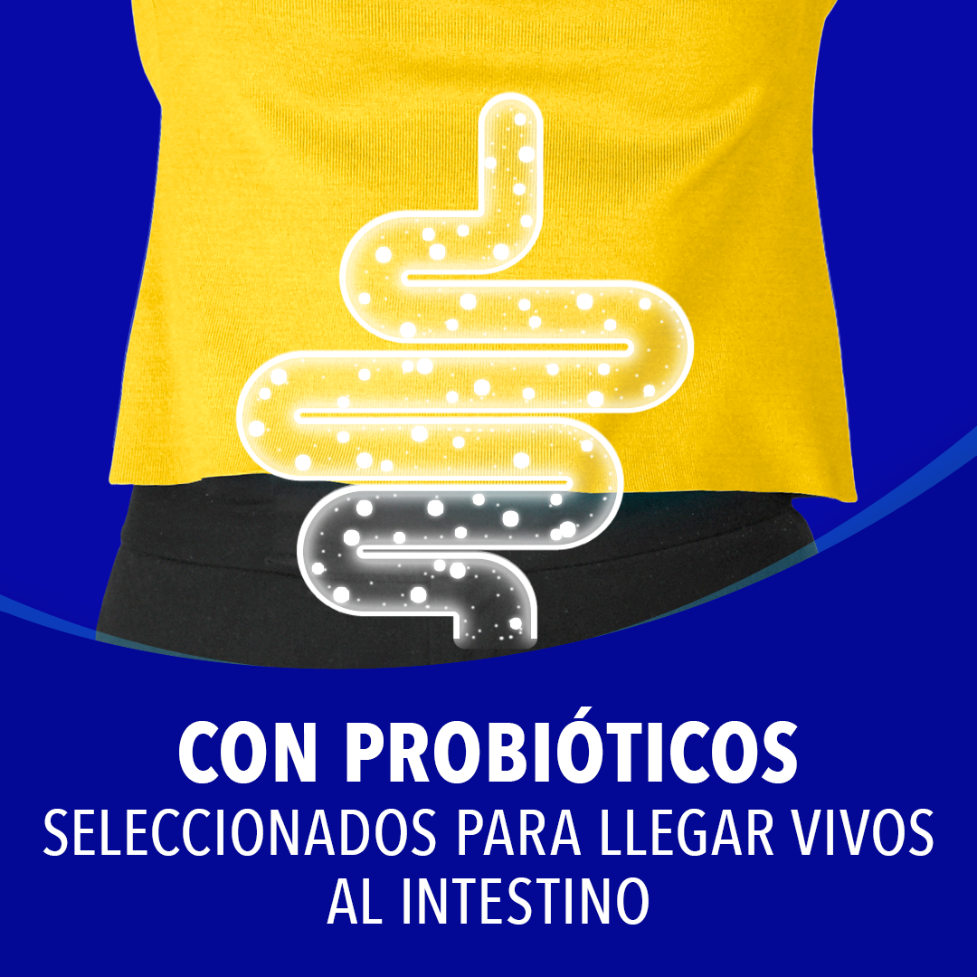 CON PROBIÓTICOS SELECCIONADOS PARA LLEGAR VIVOS AL INTESTINO