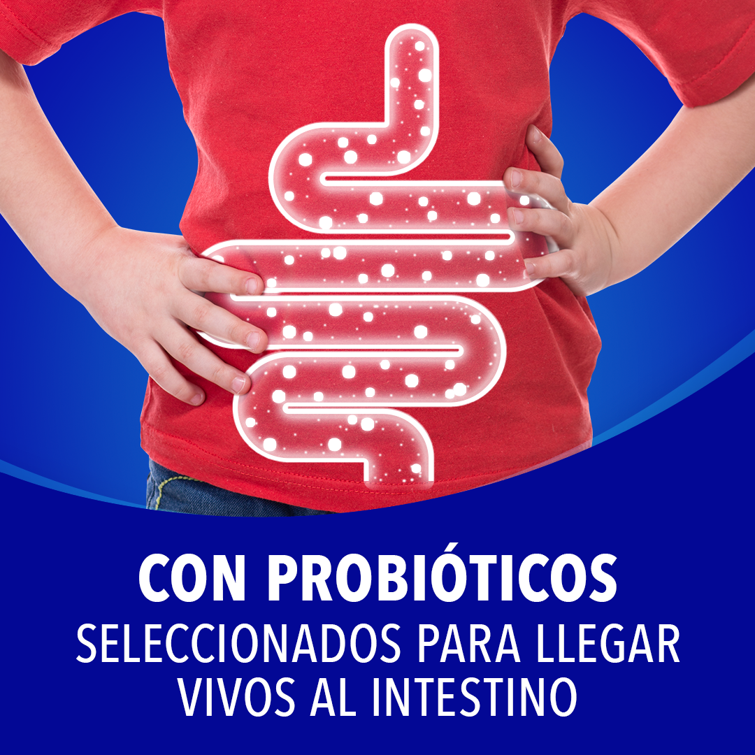 CON PROBIÓTICOS SELECCIONADOS PARA LLEGAR VIVOS AL INTESTINO