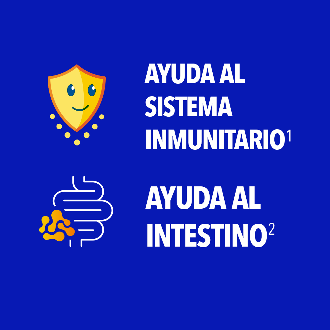 AYUDA AL SISTEMA INMUNITARIO¹ AYUDA AL INTESTINO²