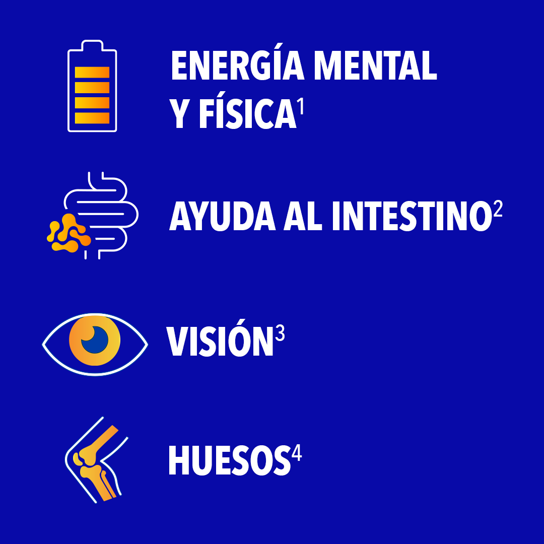 ENERGÍA MENTAL Y FÍSICA AYUDA AL INTESTINO VISIÓN HUESOS