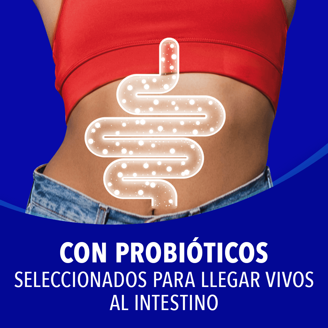 CON PROBIÓTICOS SELECCIONADOS PARA LLEGAR VIVOS AL INTESTINO