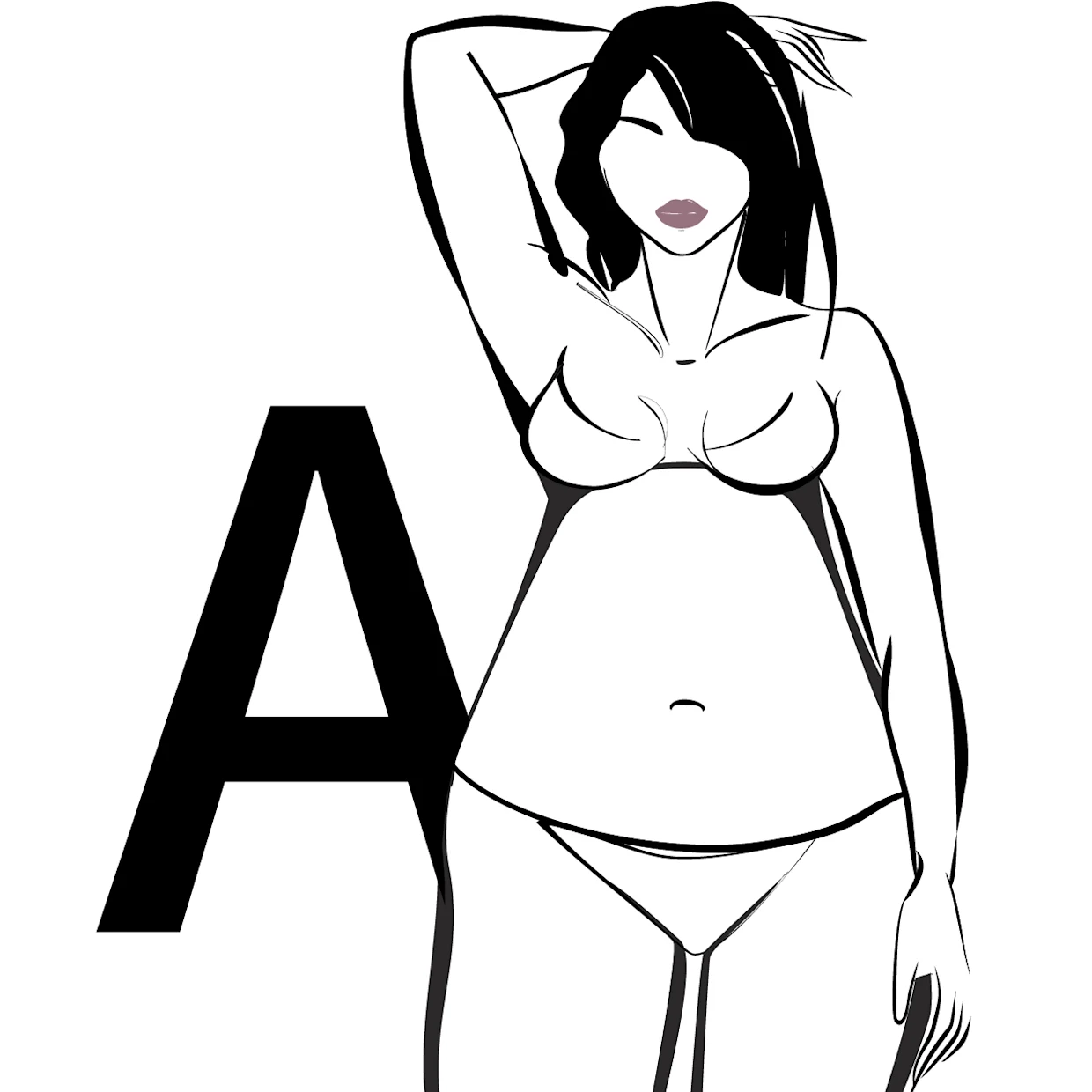 Skizze für den A-Figurtypen Skizze für den A-Figurtypen