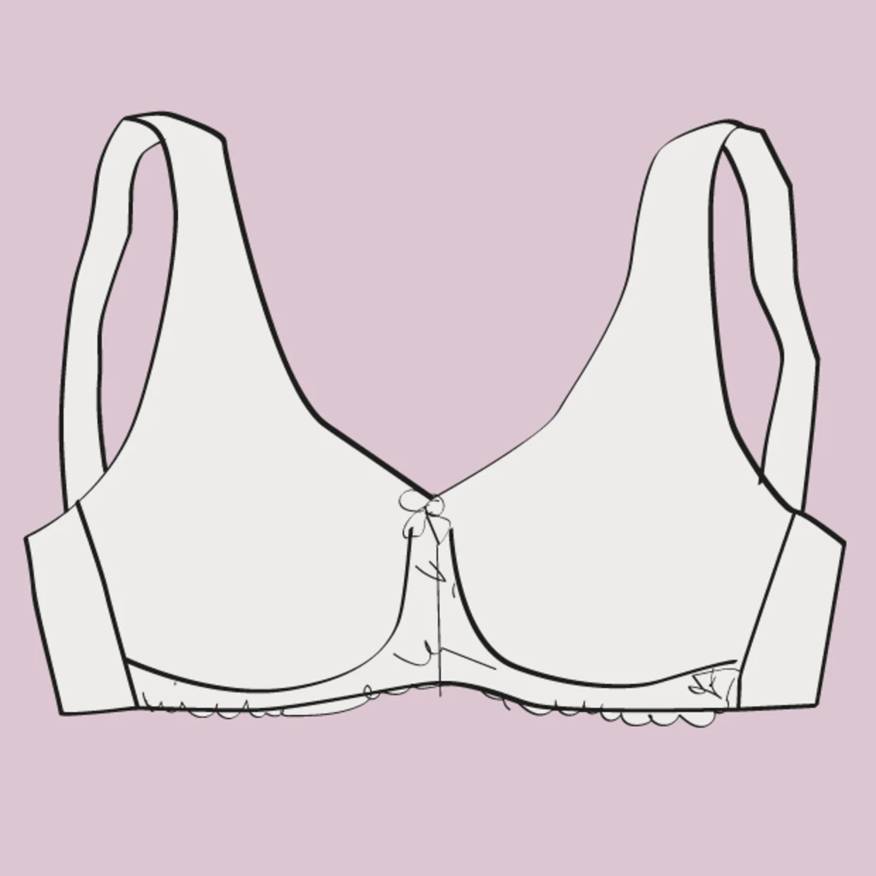 Schnittskizze eines Minimizer oder Entlastung BHs