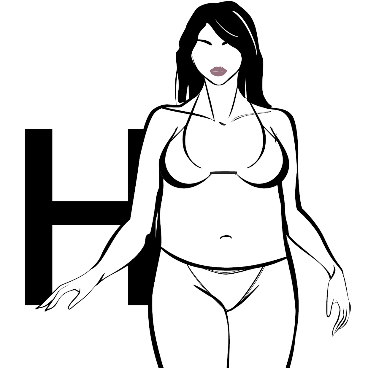 Skizze für den H-Figurtypen Skizze für den H-Figurtypen