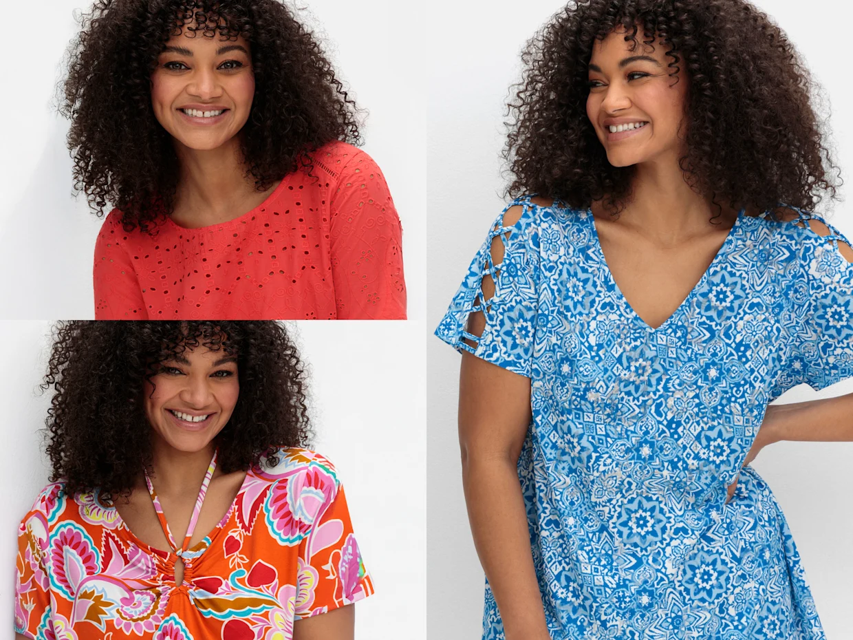 Collage aus drei verschiedenen Shirts Collage aus drei verschiedenen Shirts