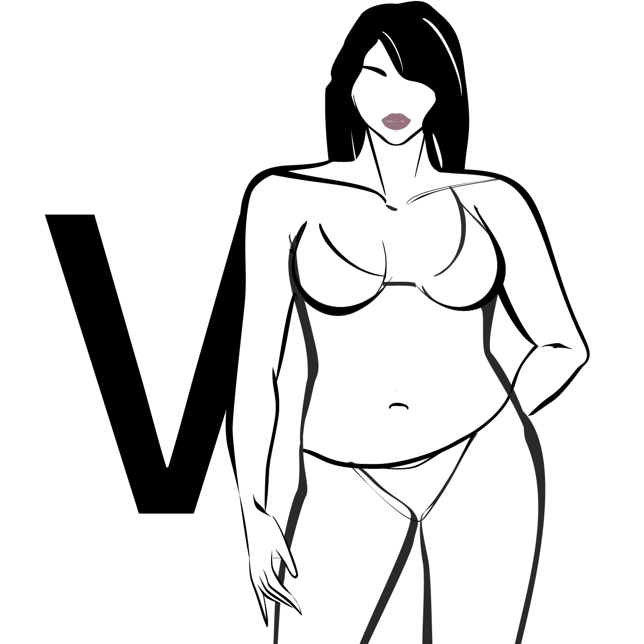 Skizze für den V-Figurtypen