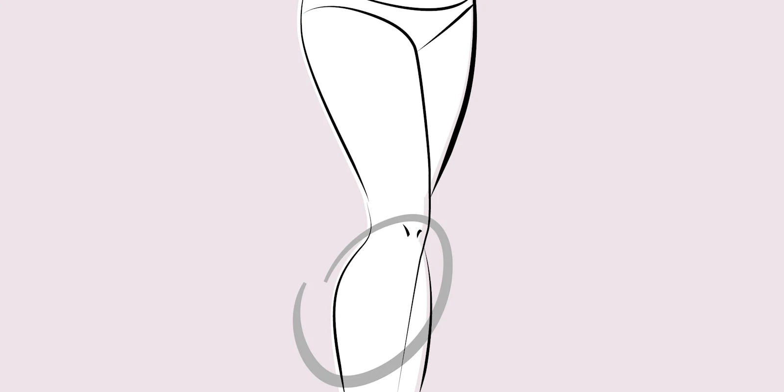 Zeichnung zur Problemzone kräftige Waden Zeichnung zur Problemzone kräftige Waden