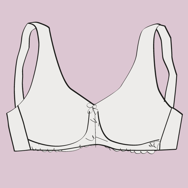 Schnittskizze eines Minimizer oder Entlastung BHs