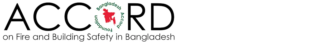 Logo der Initiative ACCORD Foundation Bangladesh, des Gebäude- und Brandschutzabkommens für Textilfabriken in Bangladesh Logo der Initiative ACCORD Foundation Bangladesh, des Gebäude- und Brandschutzabkommens für Textilfabriken in Bangladesh
