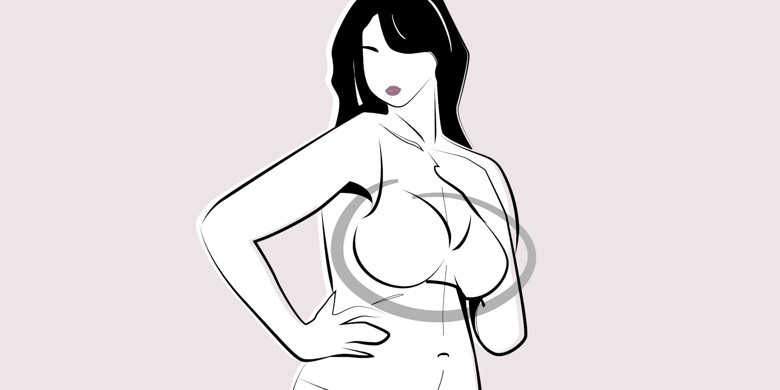 Zeichnung für Problemzone große Oberweite Zeichnung für Problemzone große Oberweite