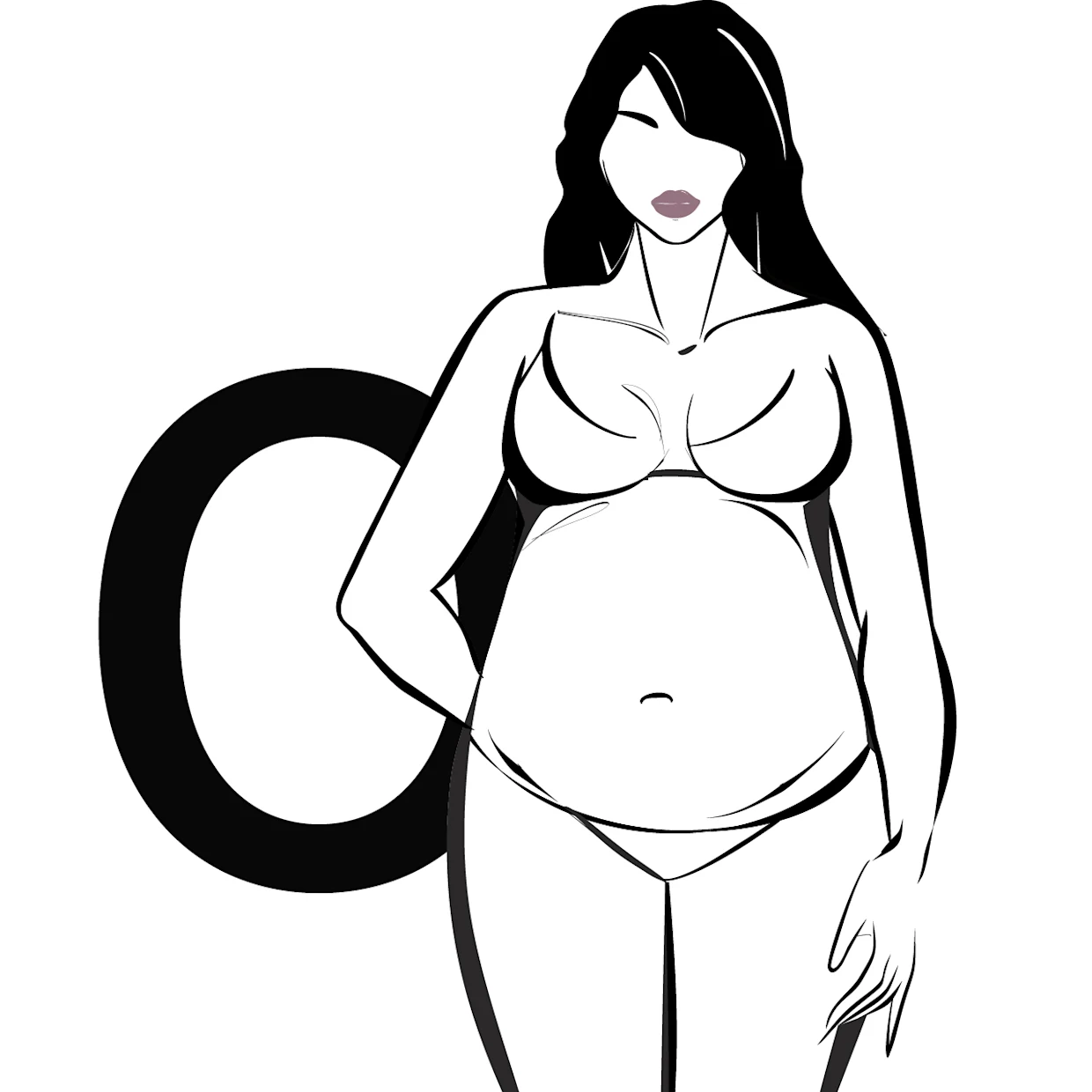 Skizze für den O-Figurtypen Skizze für den O-Figurtypen