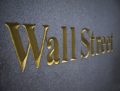 Wall Street sign in gold letters