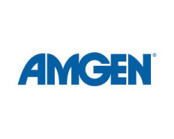 Amgen logo in blue