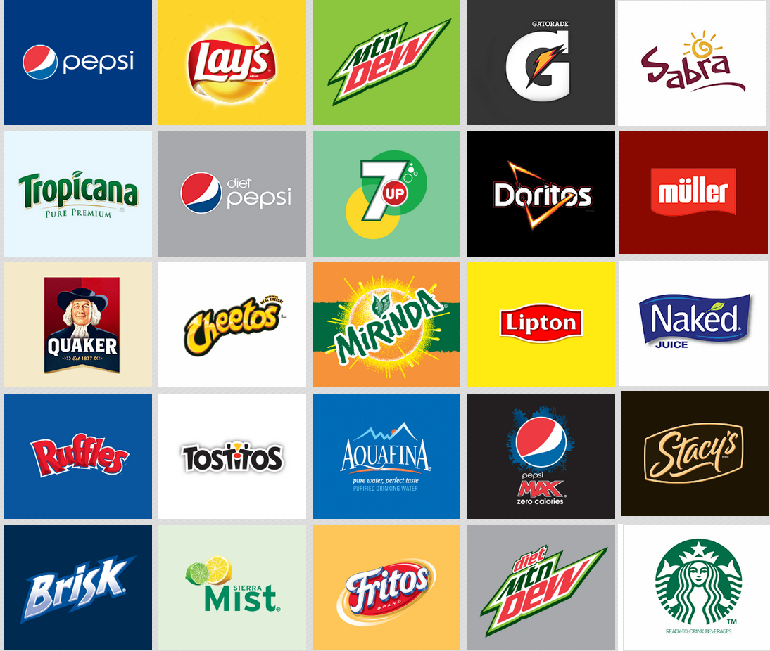 Logos of  PepsiCo Global Brands