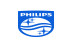 blue and white philips logo
