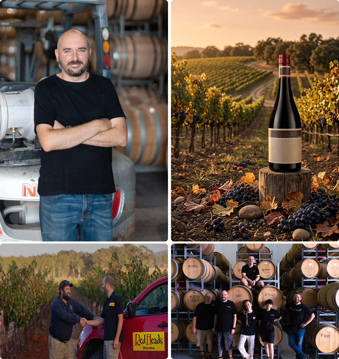 Vineyard Partners - Redheads Winery - Intro section grid image