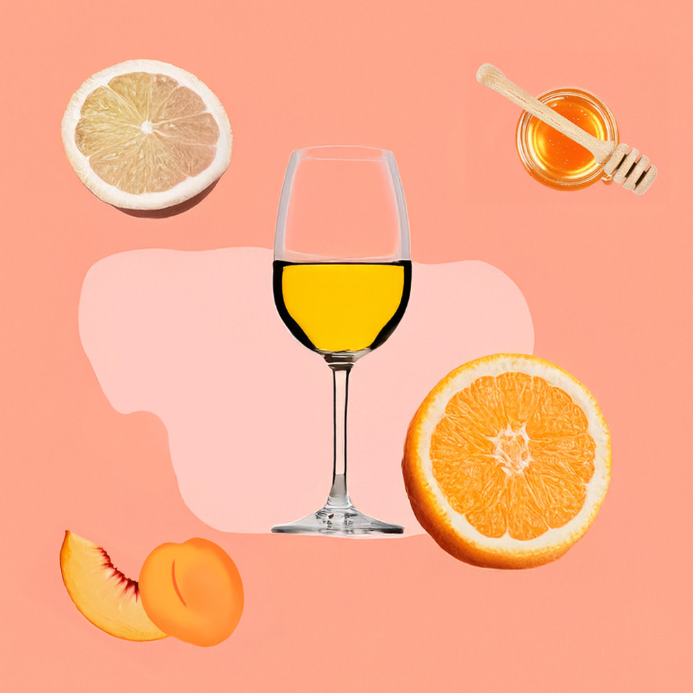 flavours and aromas of orange wine