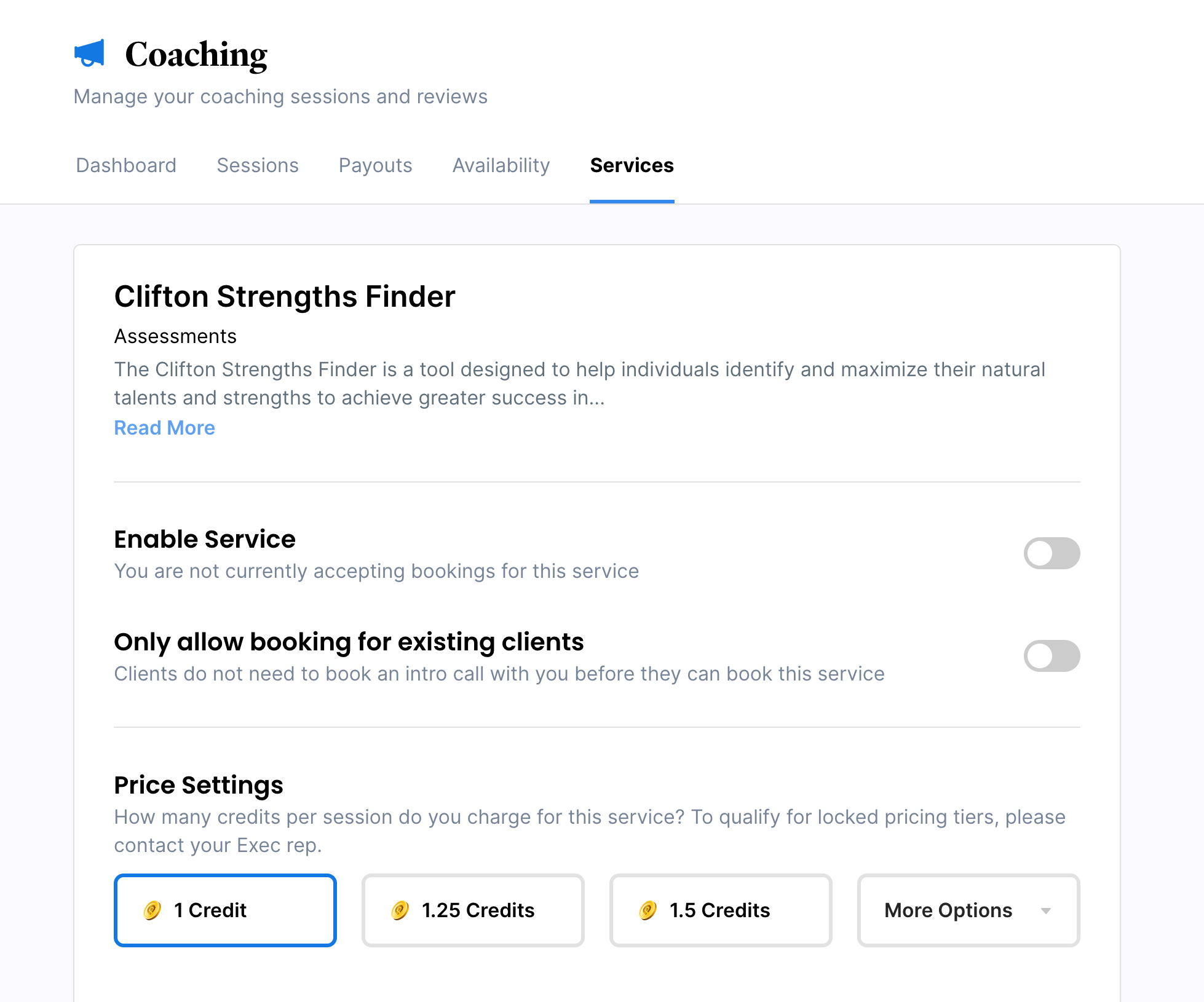 Service Prices