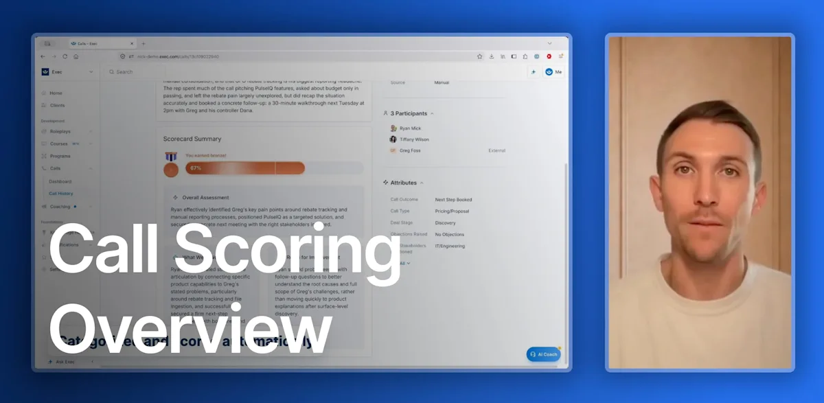 Call Scoring Overview