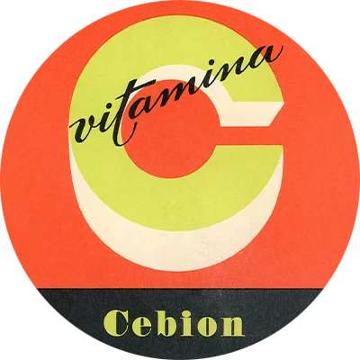Una locandina di Cebion, integratore di citamina C