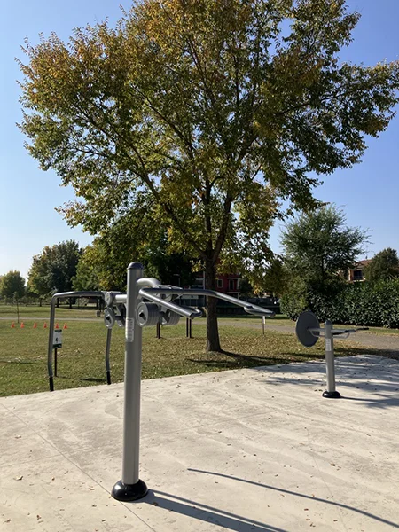 Le attrezzature sportive accessibili donate da P&G a Gattatico