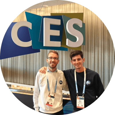 Santi Falco e Luca Bajardi a CES 2024 a Las Vegas