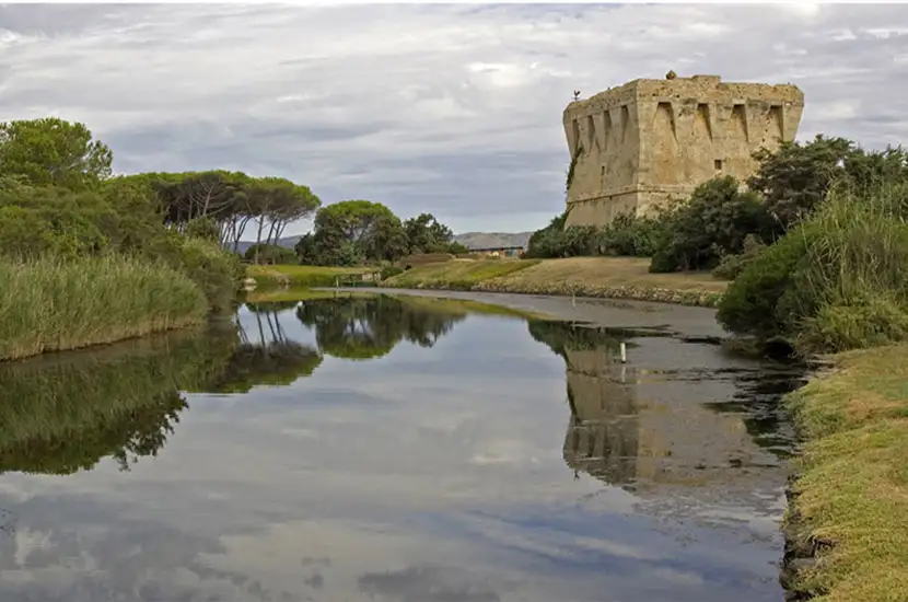 Fiume nell’oasi WWF di Oasi Burano
