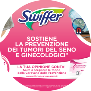 Swiffer sostiene la prevenzione dei tumori del seno e ginecologici grazie alla collaborazione con Komen Italia.