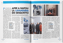Apre a Napoli la lavanderia dei senzatetto