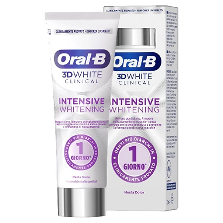 nell’immagine il dentifricio oralb white smile nella sua confezione